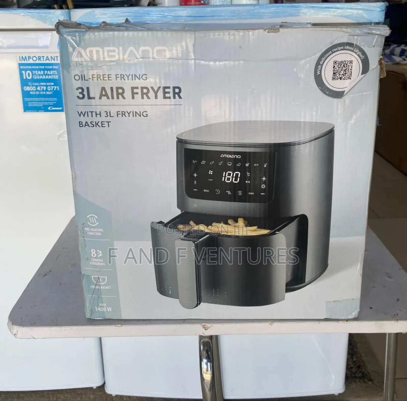 Ambiano Digital Air Fryer 3l- Uk