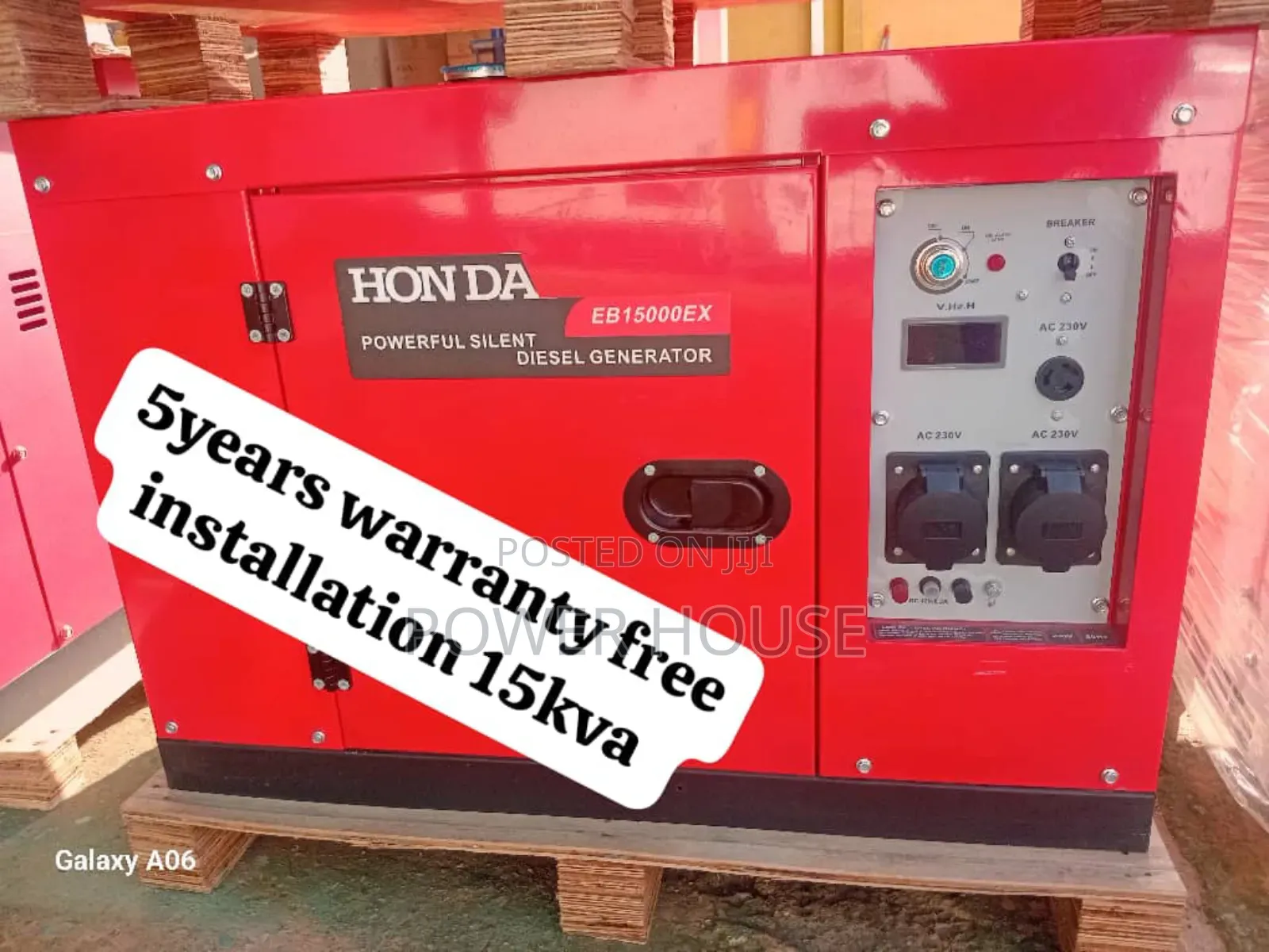 Bravo Volt Mental Honda Diesel Generator 15kva 16500watts
