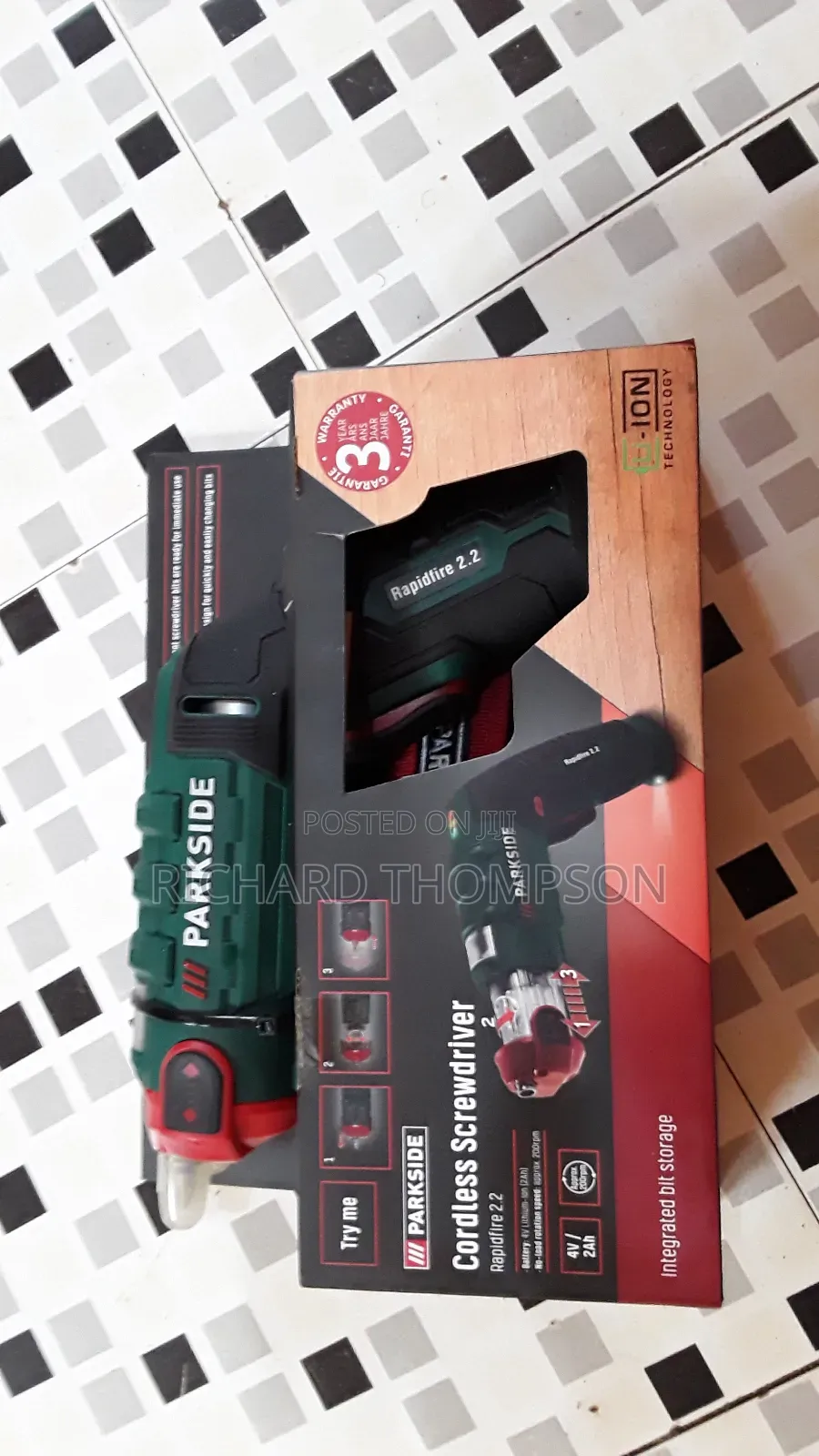 Rechargeable Cordless Screwdriver Toolkit Type C