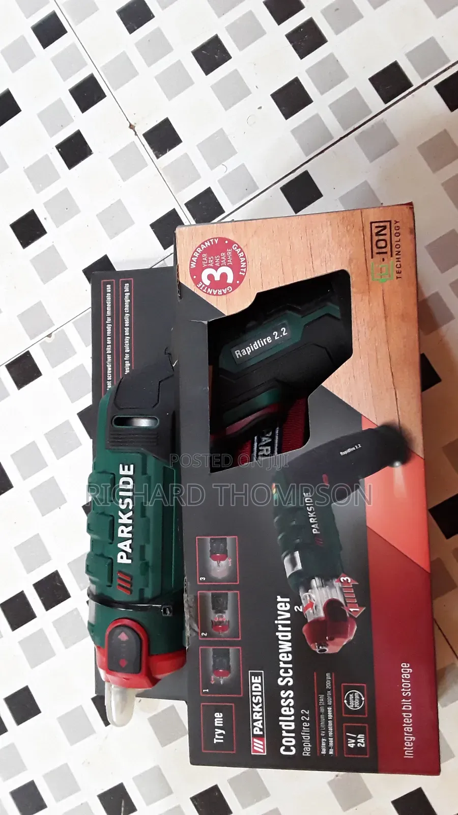 Rechargeable Cordless Screwdriver Toolkit Type C