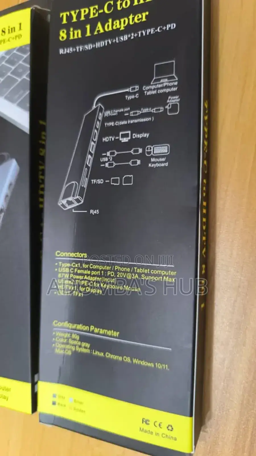 8 in 1 Type C Adapter Hub