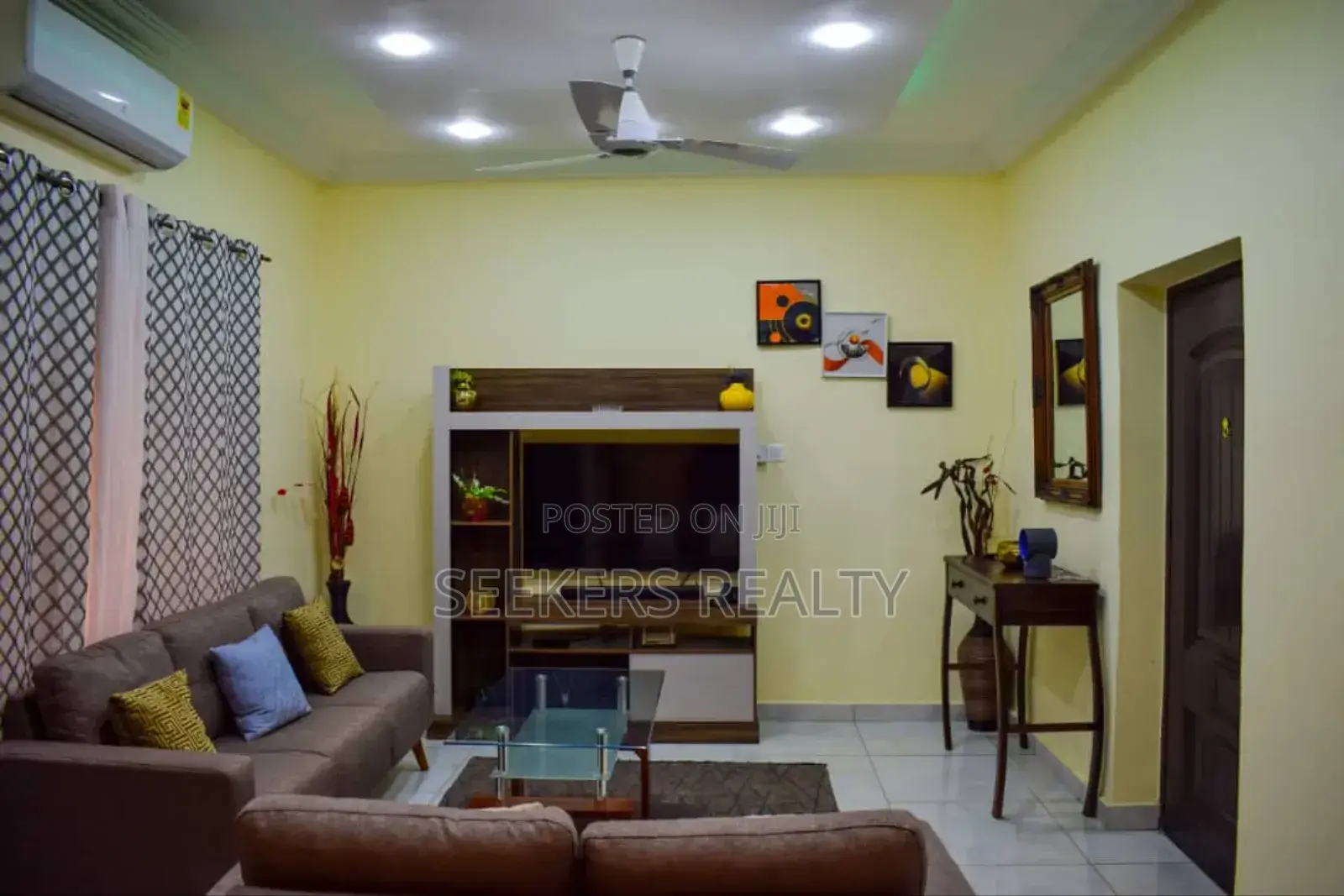 Furnished 2bdrm House in Seekers Realty, Labone for rent