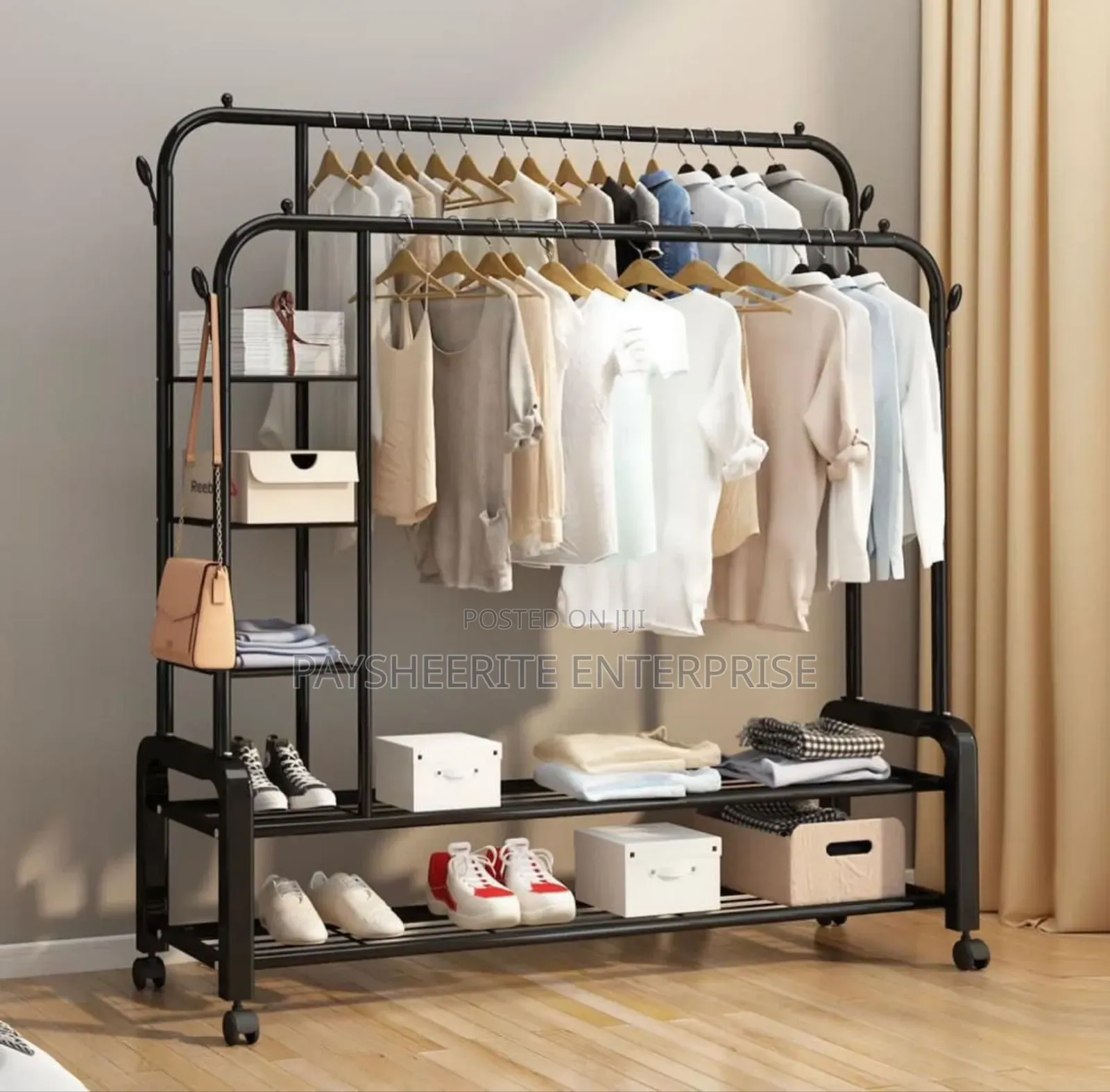 Double Hole Dress and Shoes Hanger 375gh