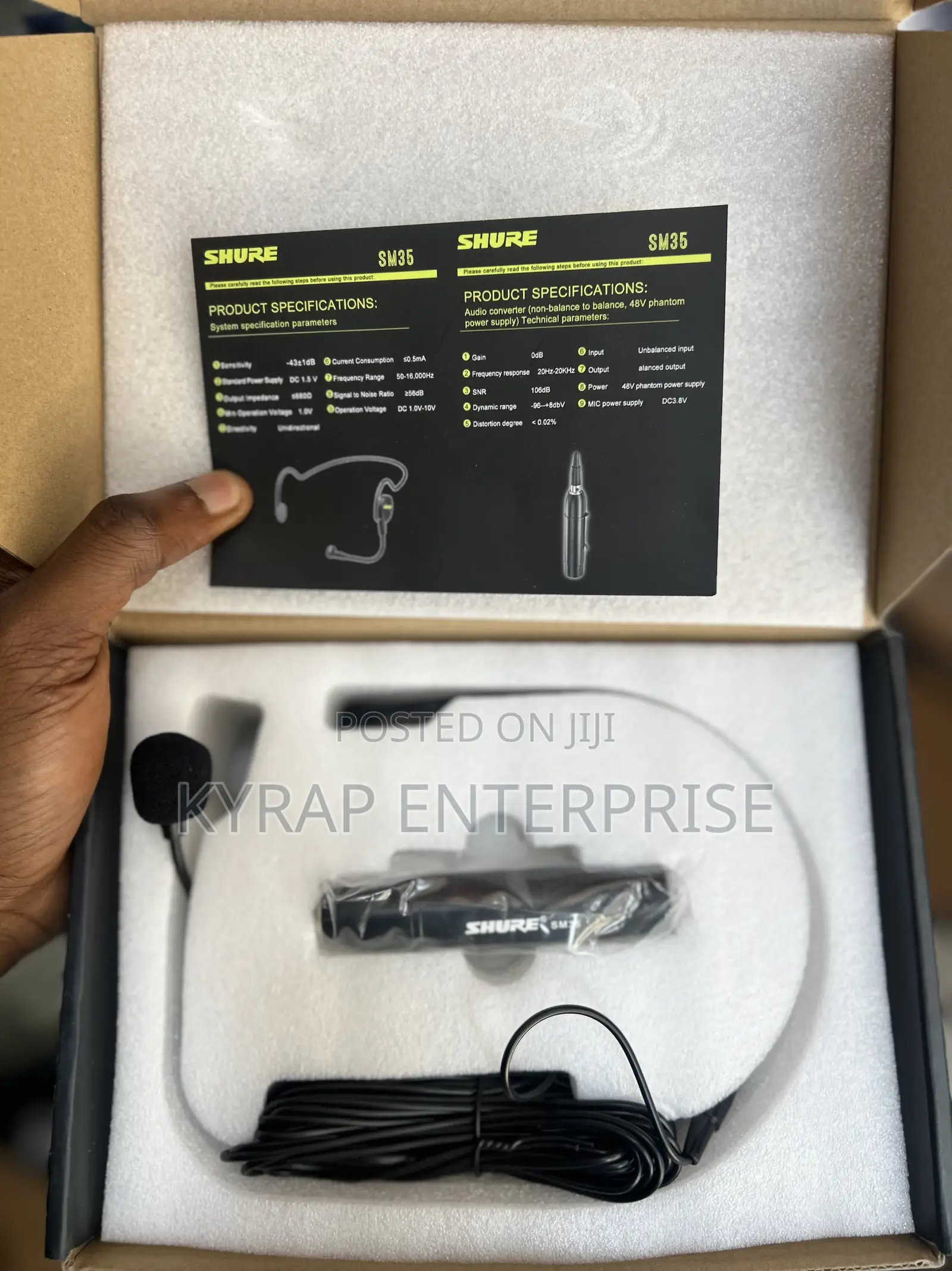 Shure Sm35 Lapel Head Microphone