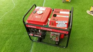 Red Honda Generator 7.5kva Diesel 7000watt Honda 7.5kva