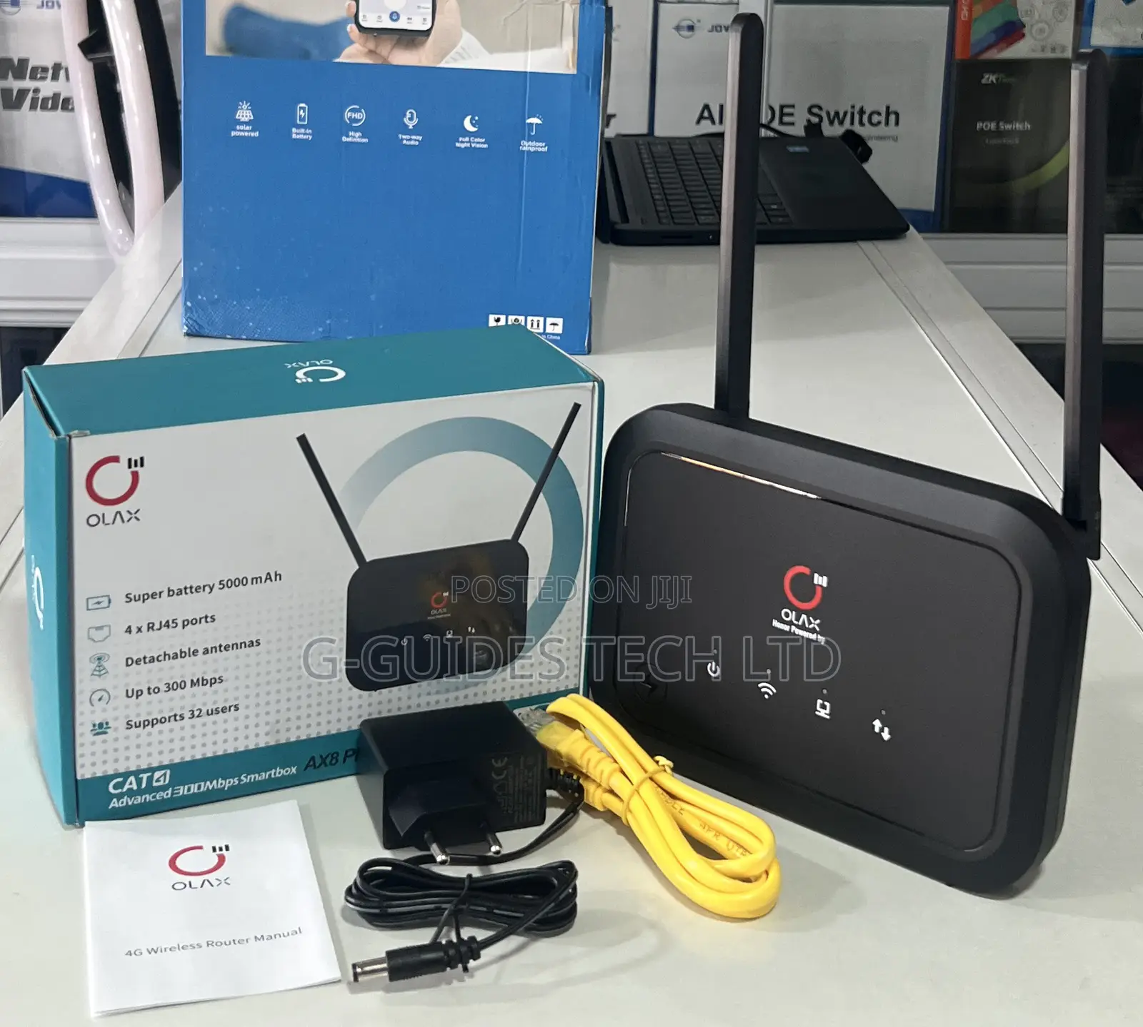 Olax 4g Router Ax8 Pro Wi-Fi 6 With Inbuilt Battery
