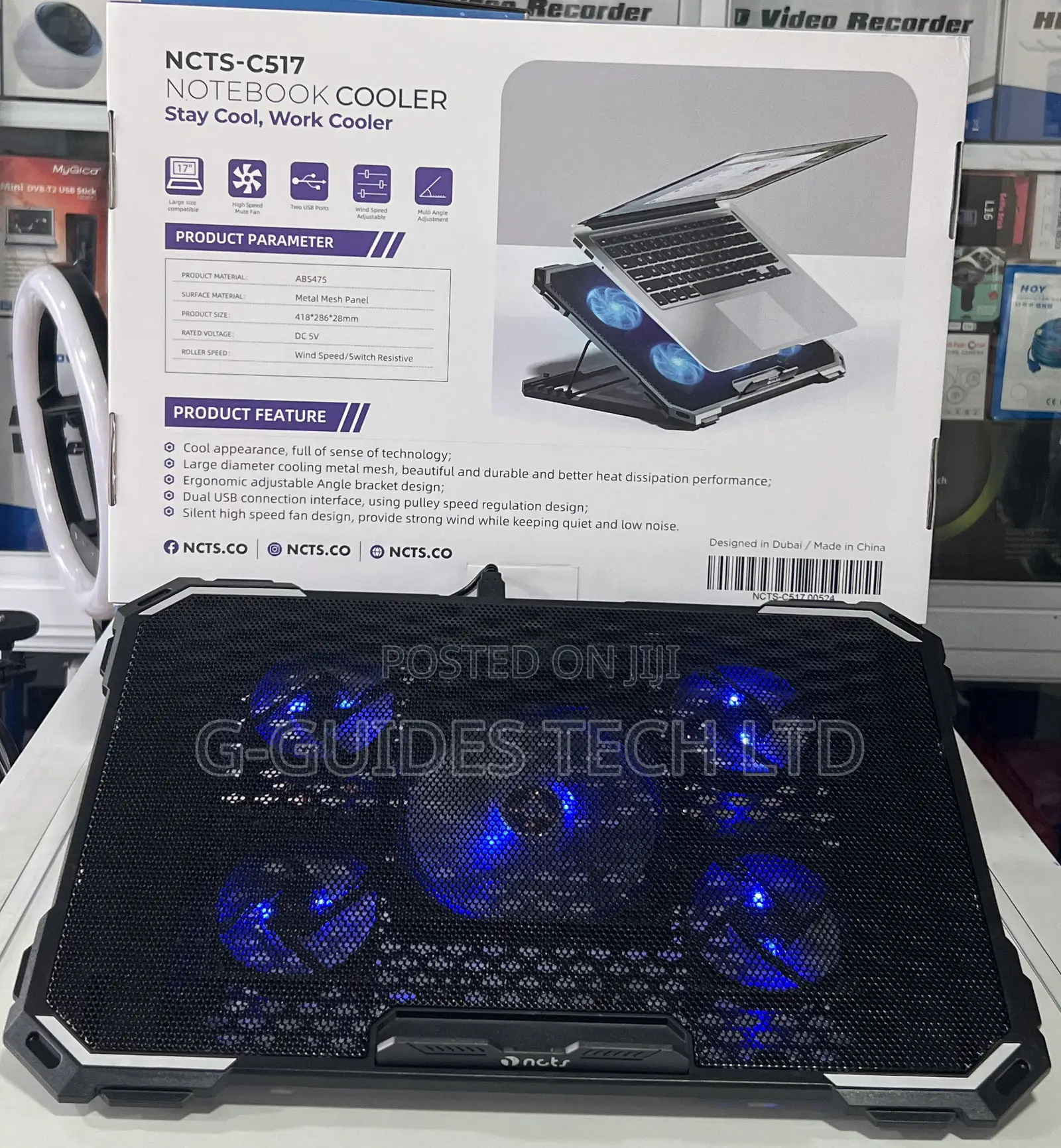 NCTS Laptop Cooling Pad, NCTS-C517 Notebook Cooler
