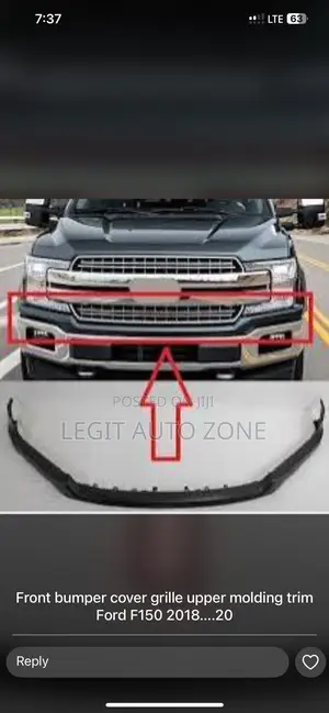 Ford F150 2020,2018,2019,Cover Grill Upper Moulding Trim