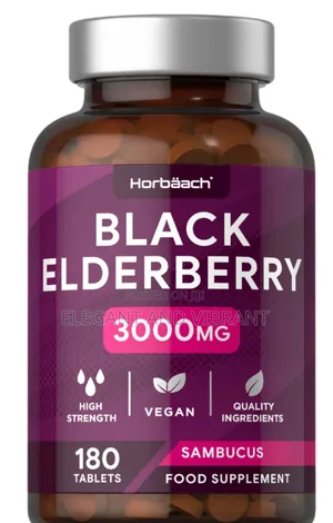 Black Elderberry 3000 Mg | 180 Tablets