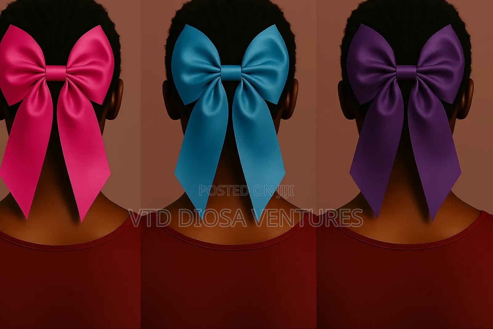 Luxury Hair Ribbon With Clips Bow Nots