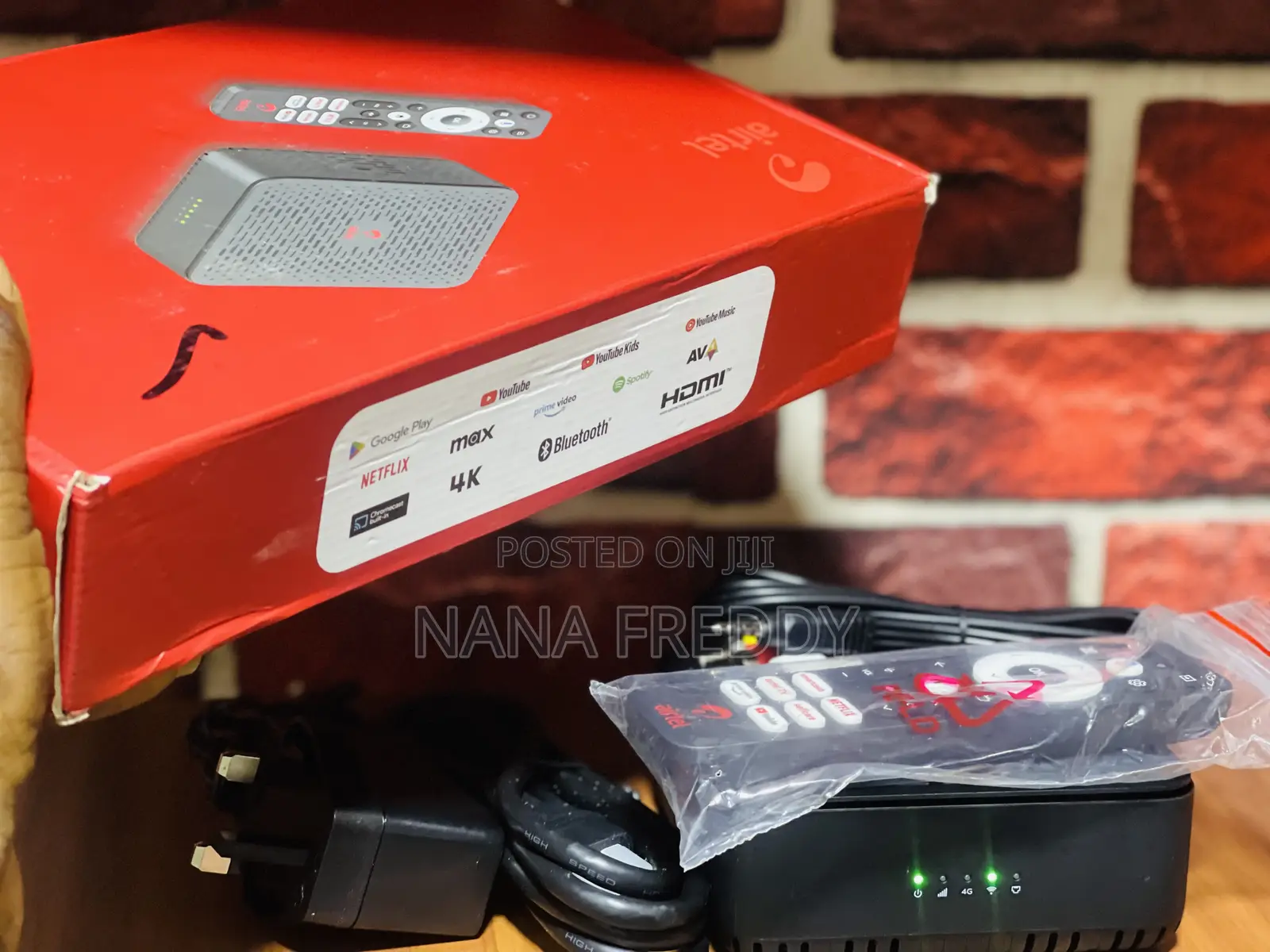 Airtel Android Smart Tv Box + Router Combination(Universal