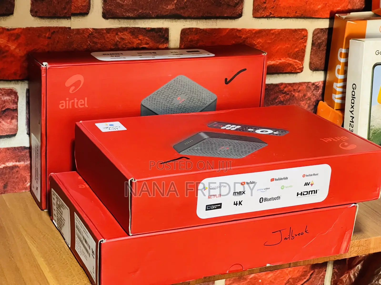 Airtel Android Smart Tv Box + Router Combination(Universal