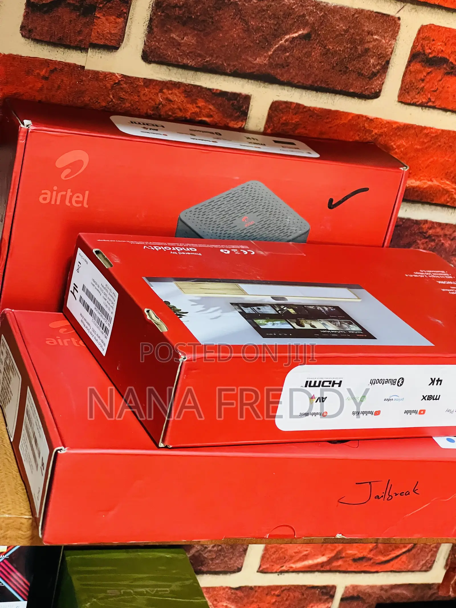 Airtel Android Smart Tv Box + Router Combination(Universal