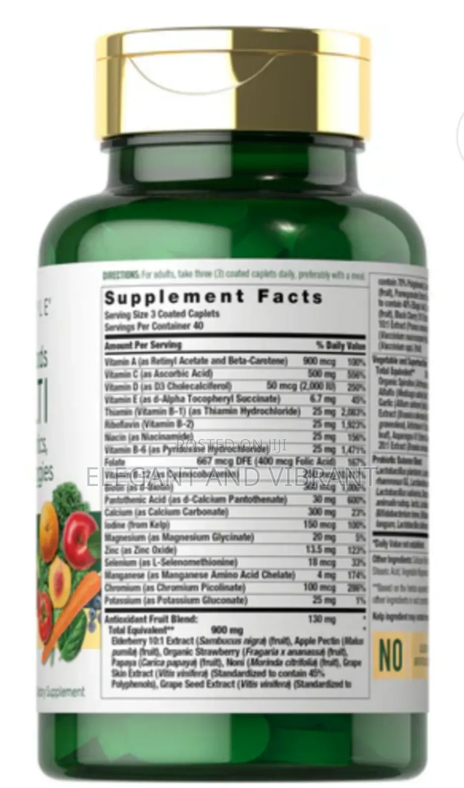 Fruits Veggies | 120 Caplets