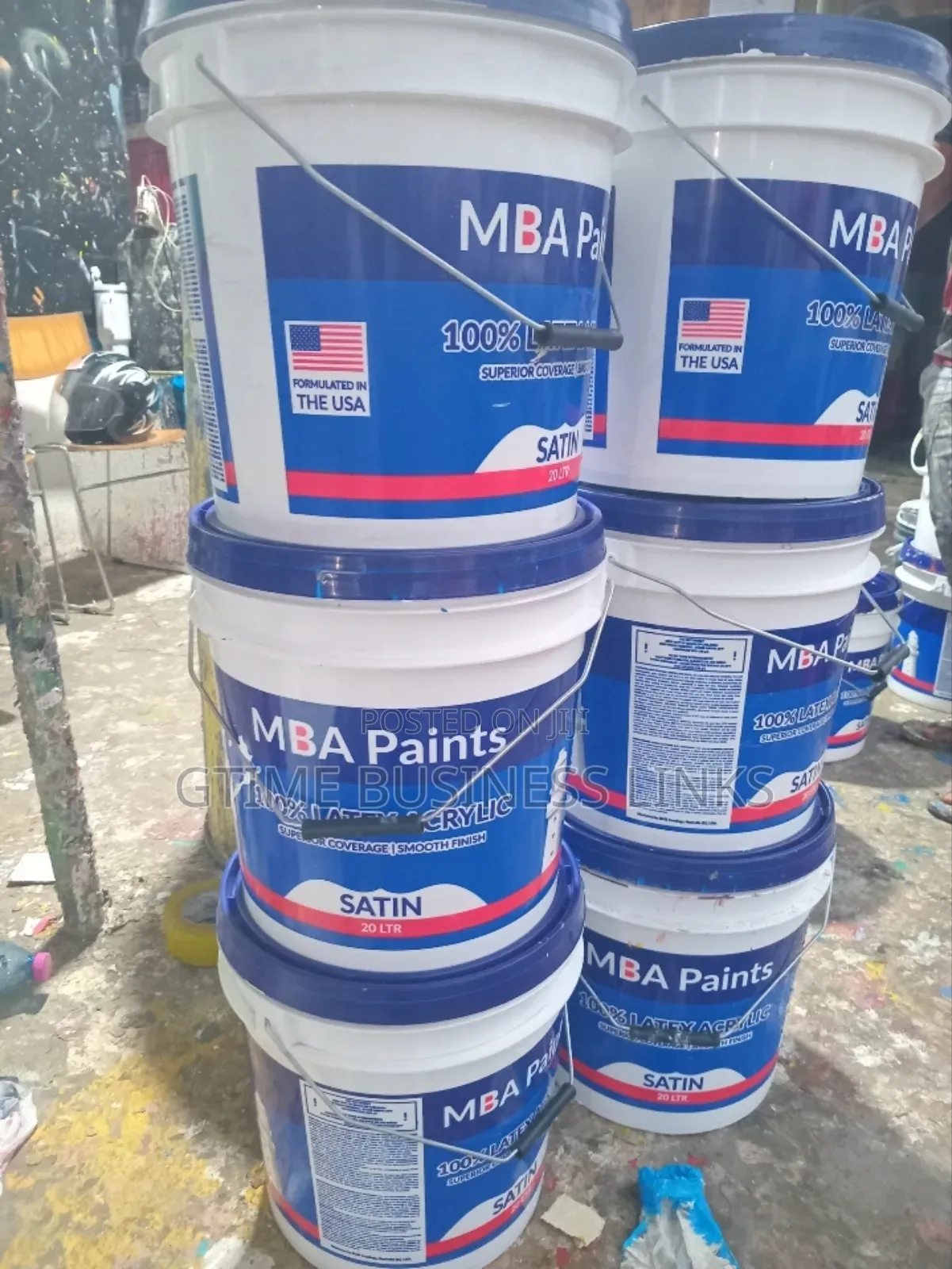 Mba Latex Acrylic Paint (White Satin) - 20l