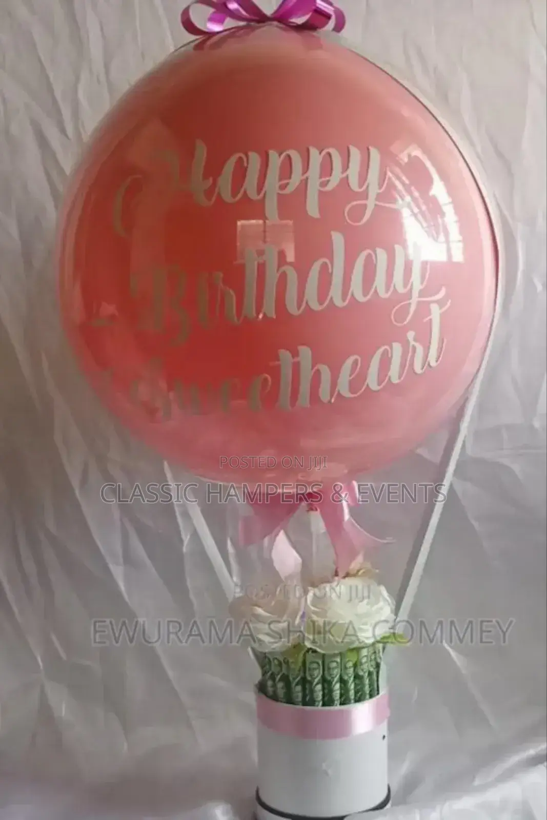 Balloon, Money and Floral Bouquets