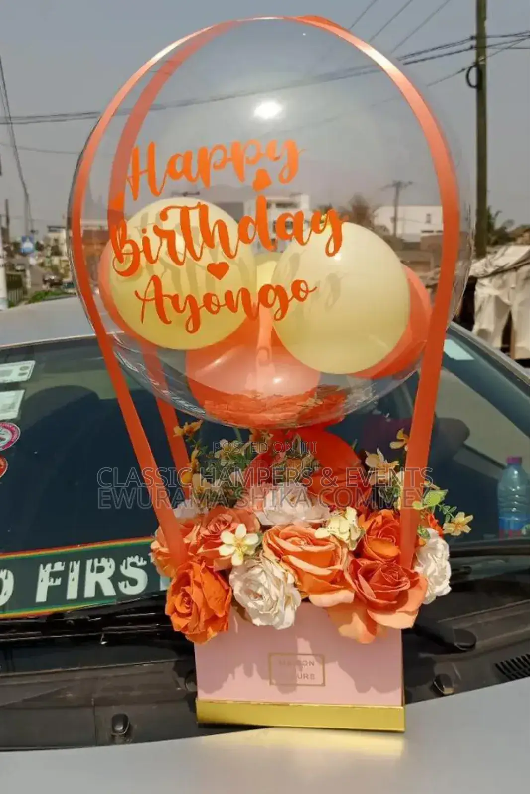 Balloon, Money and Floral Bouquets