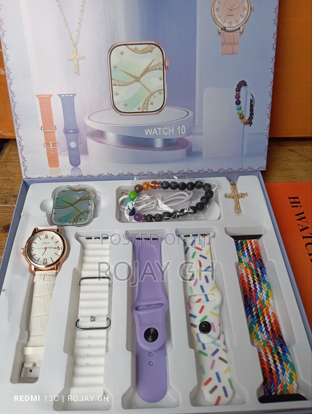 I-520 Mini Smart Watch, Quartz Watch, Bracelet, Chain- White