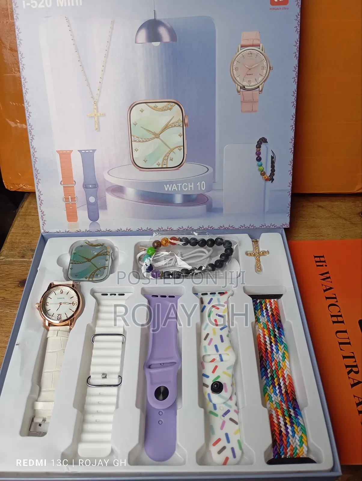 I-520 Mini Smart Watch, Quartz Watch, Bracelet, Chain- White