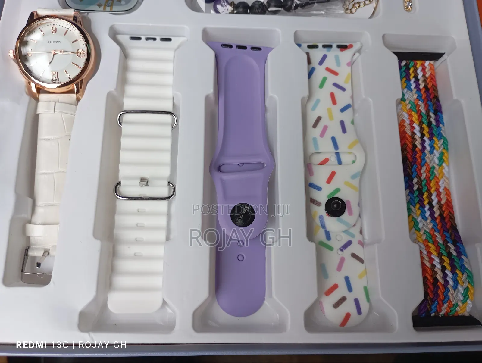 I-520 Mini Smart Watch, Quartz Watch, Bracelet, Chain- White