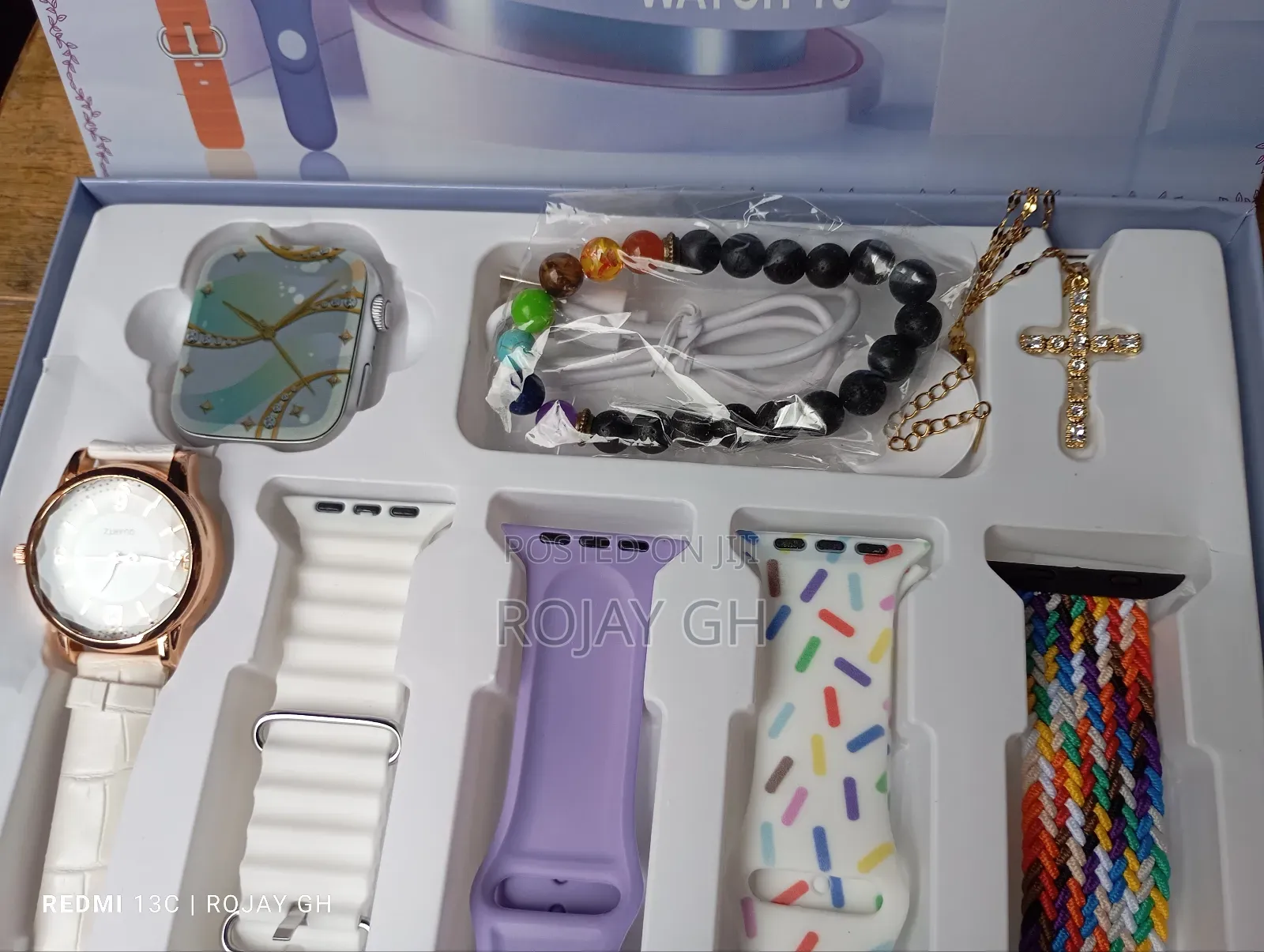 I-520 Mini Smart Watch, Quartz Watch, Bracelet, Chain- White