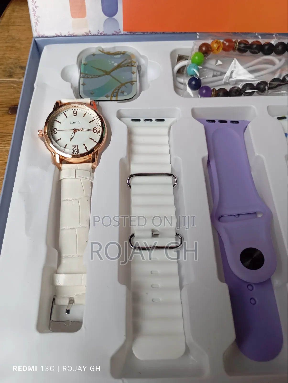 I-520 Mini Smart Watch, Quartz Watch, Bracelet, Chain- White