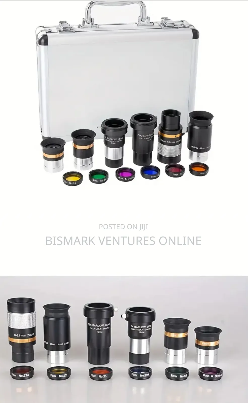12pcs Set of Astronomical Telescope Lens Kit