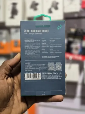 Heatz Zl07 2in1 Double SSD Enclosure Case Nvme 10gbps