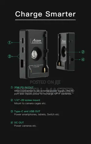 Accsoon Acc04 Np-F Battery Adapter