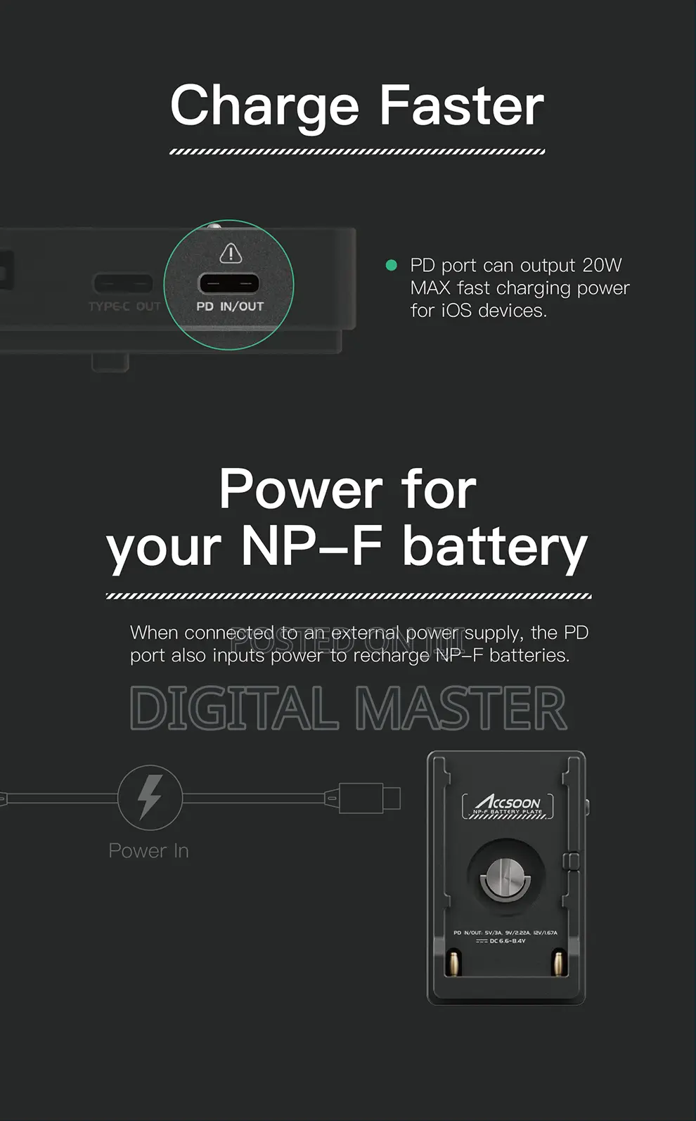 Accsoon Acc04 Np-F Battery Adapter