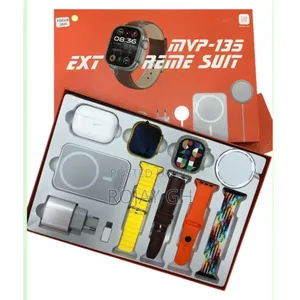 MVP Smartwatch Kit With Battery, Charger Headphones- Gold