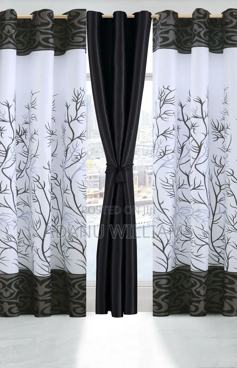 Luxurious 3in1 Curtains Set ( Available in Various Colors)