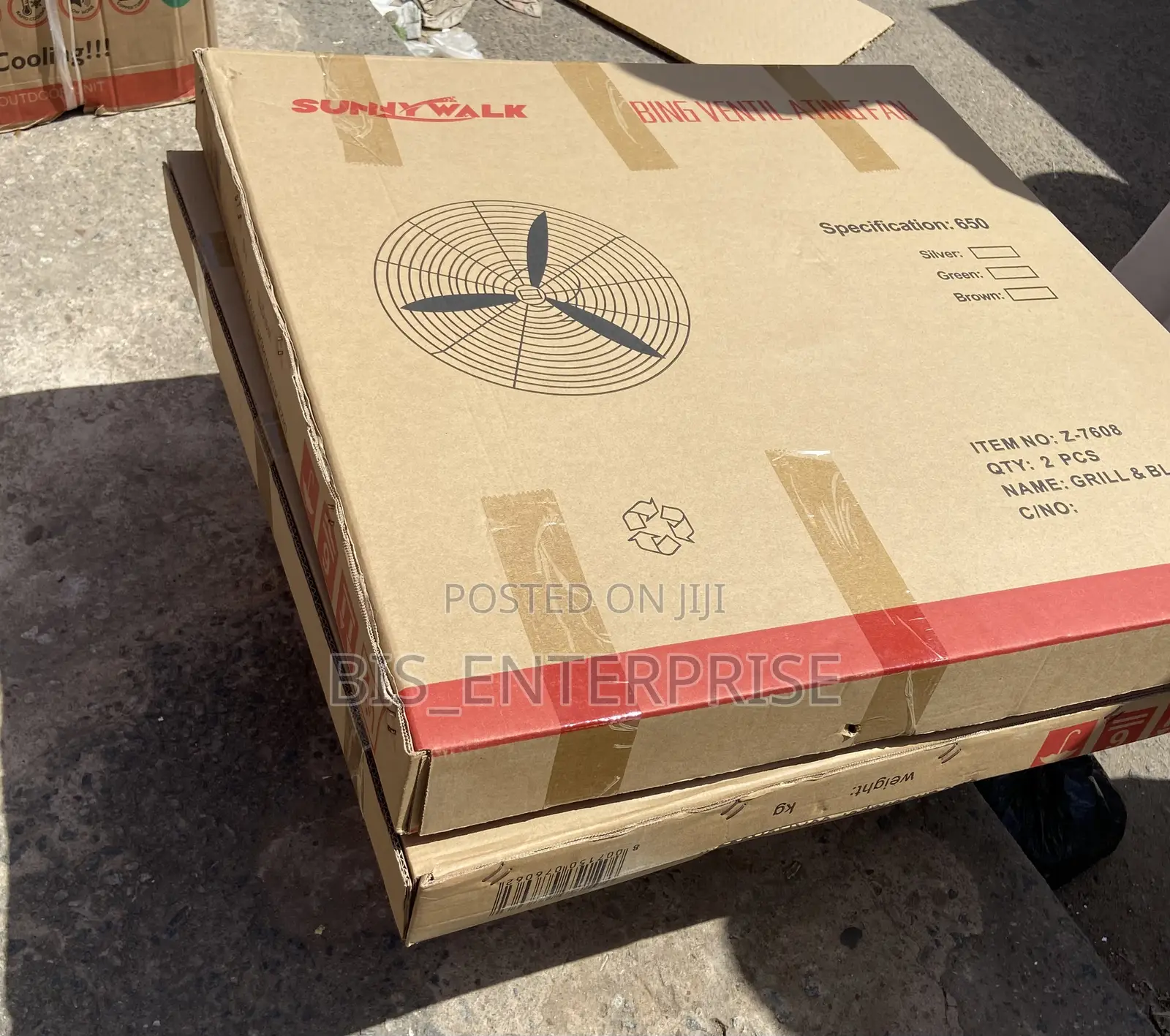 Original Sunny Walk 26” Industrial Wall Fan(Metal Blade)