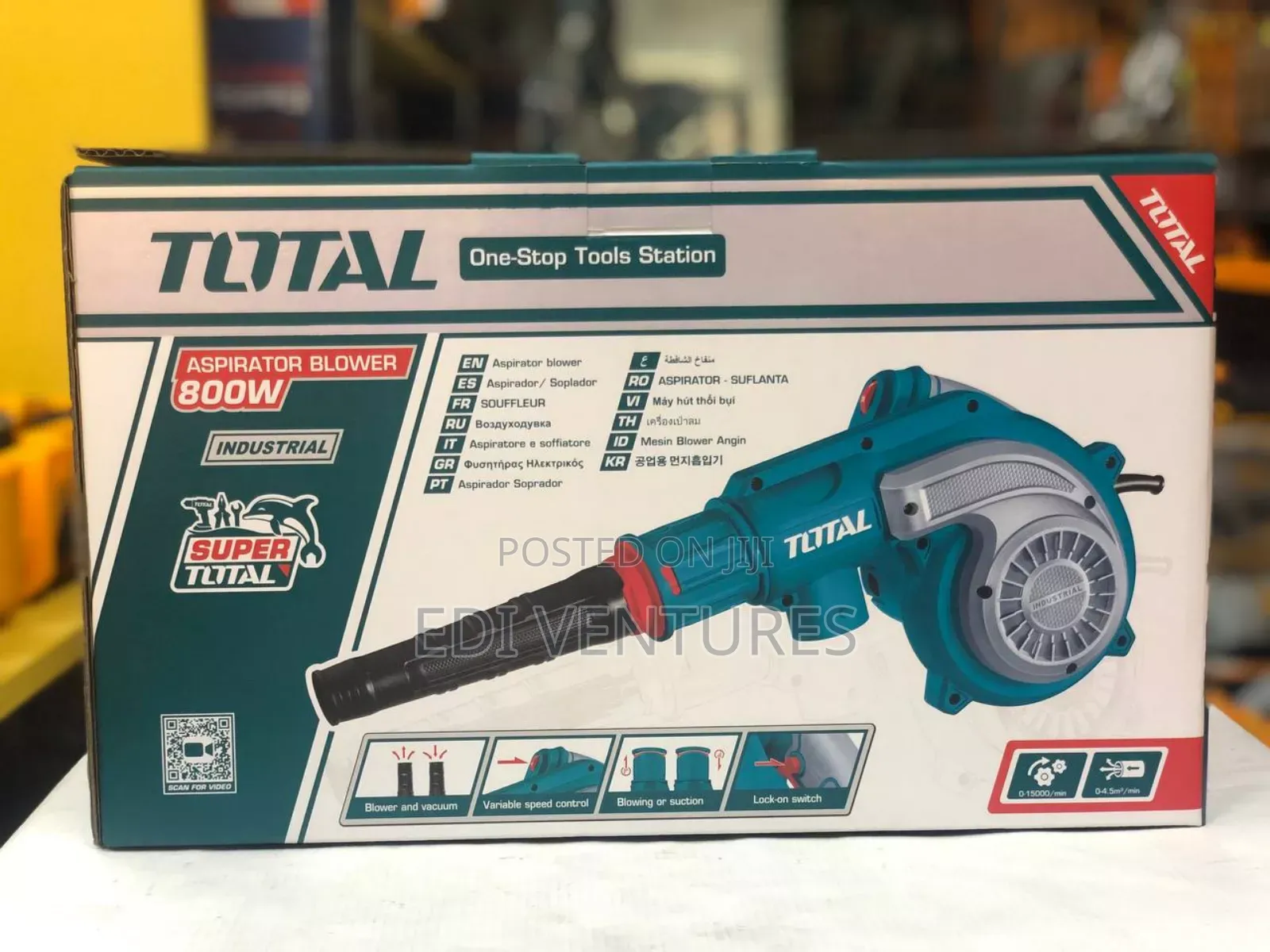Total 800w Aspirator Blower-Dual Functions-Vacuum and Blower