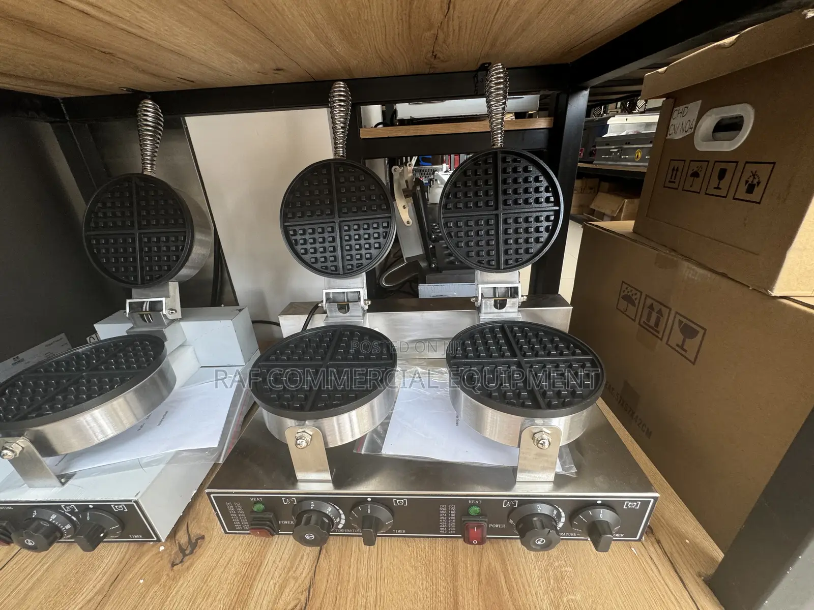 Commercial Double Waffle Machine