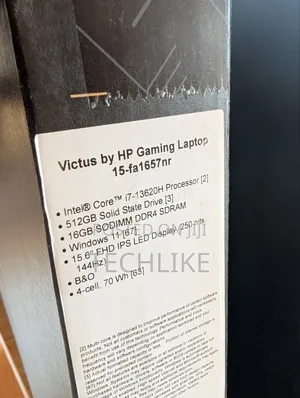 New Laptop HP Victus 15 16GB Intel Core i7 SSD 512GB