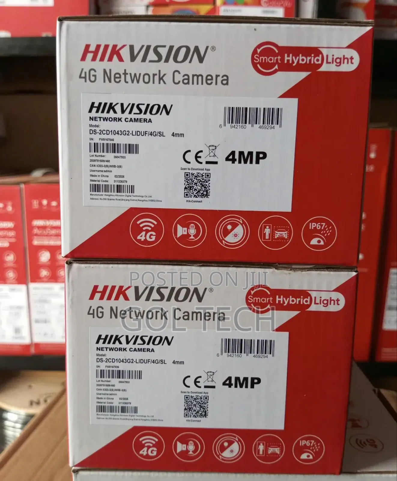 Hikvision 4g Wireless Bullet Camera With Motion Detection