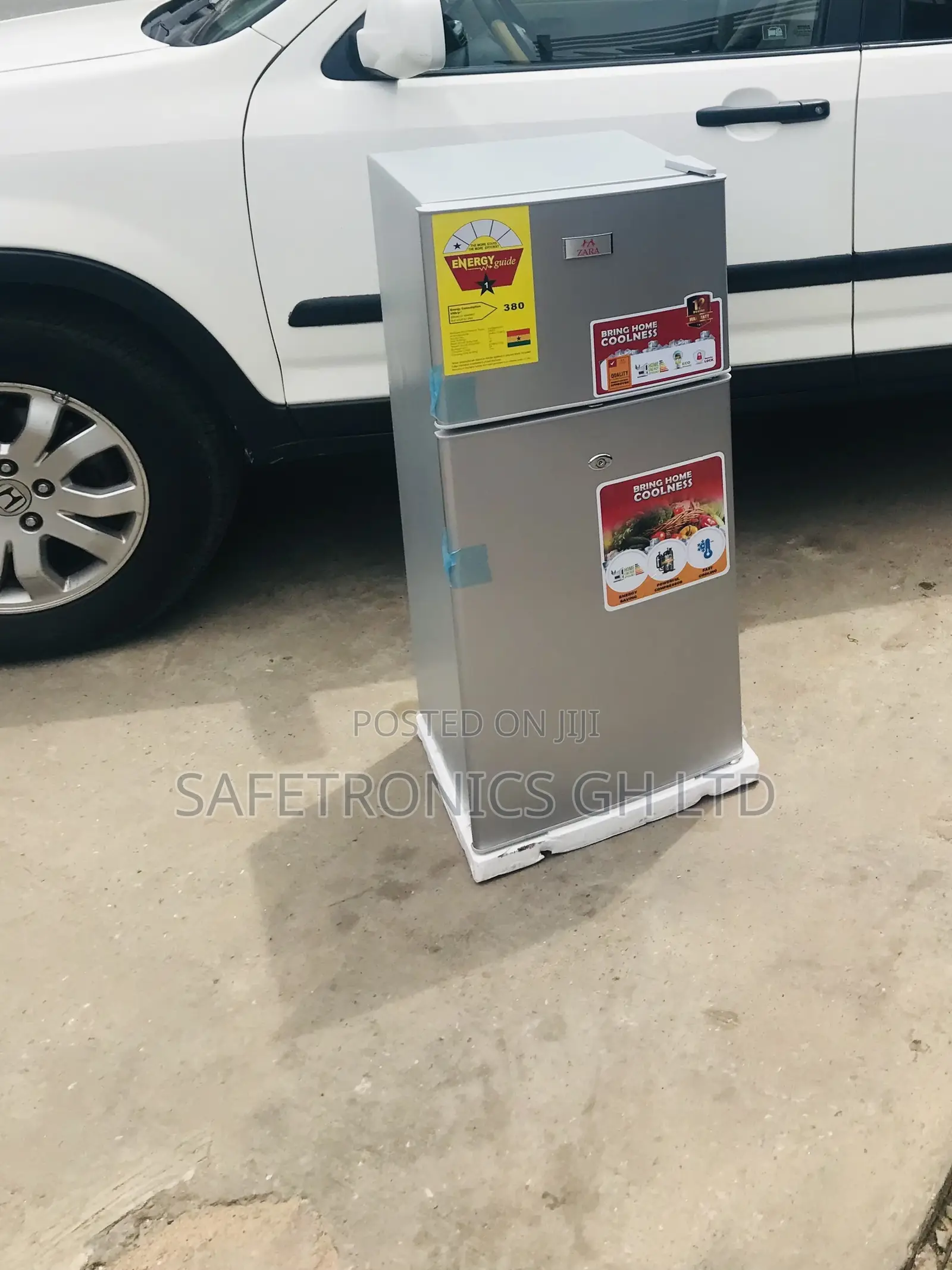 Original Zara-14tm Doubledoor Grey Topfreezer Fridge