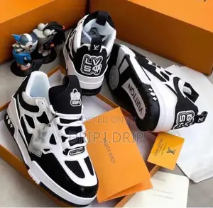 Louis Vuitton Trainer Sneakers . Comes in Box .