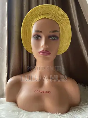Yellow Autogele Head Wrap