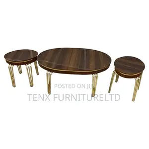 Coffee Table Set .(Walnut Top)
