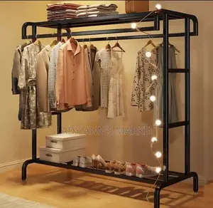 Modern Metallic Clothes Rack