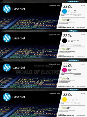 Hp Original Toner Cyan, Yellow, Magenta (222a)