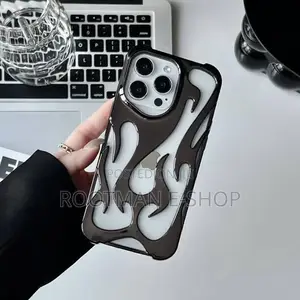 3d Flame Pattern Phone Case for iPhone 15 13 12 11 14 Promax