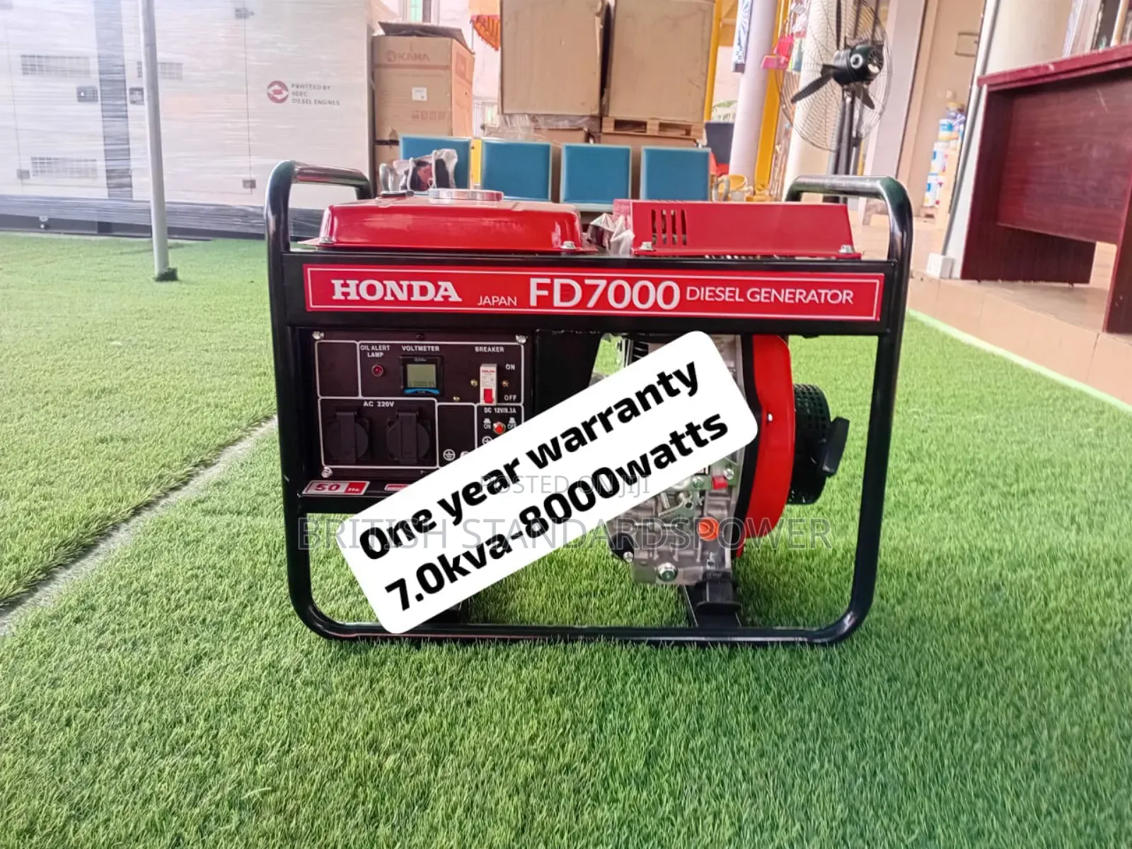 Continuous Power 7.0kva Diesel Generator