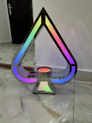 Ace Of Spade Led Bottle Glorifier 1in 1 Silver