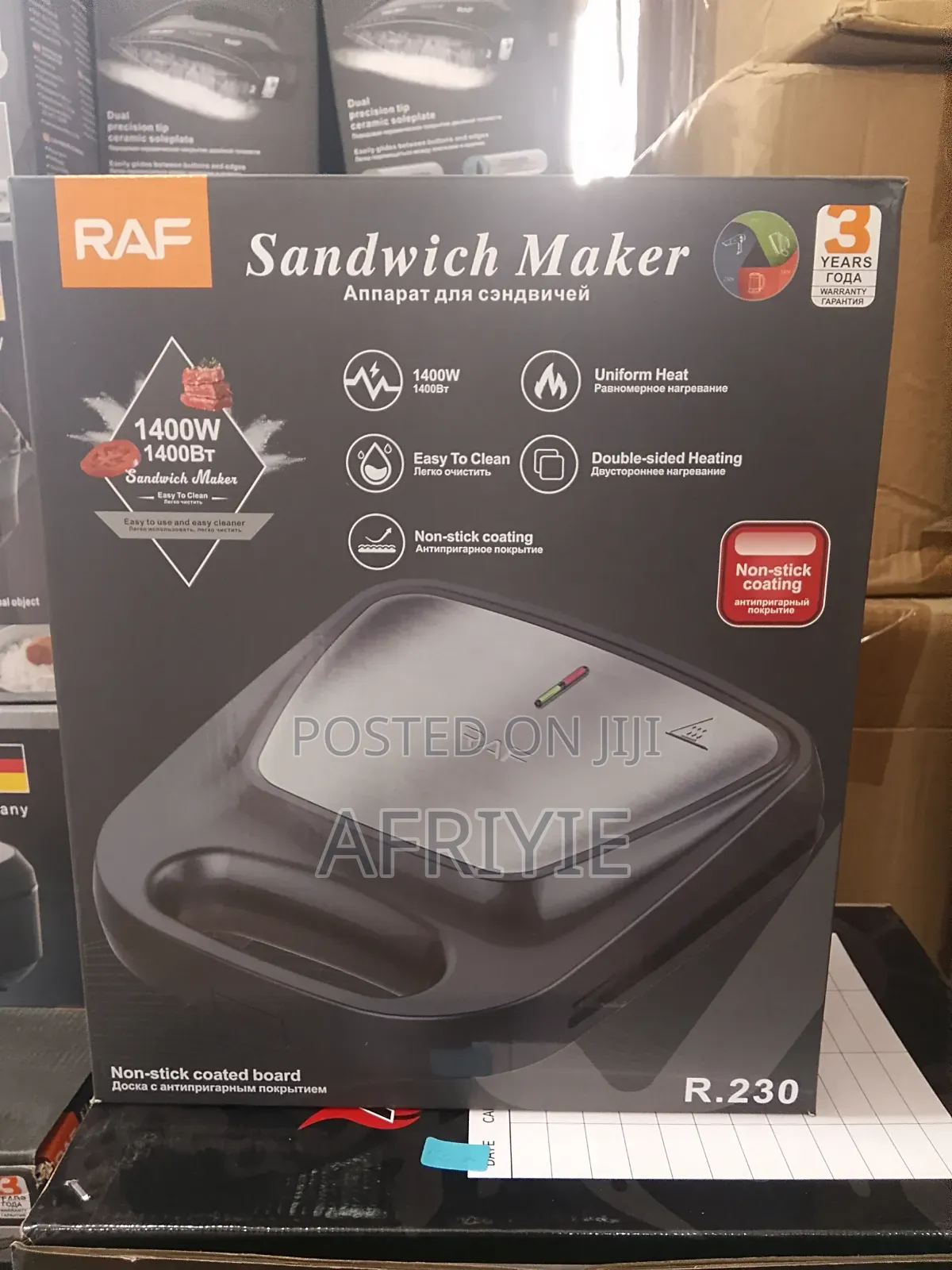 Raf 8 Slice Non Stick Bread Toaster