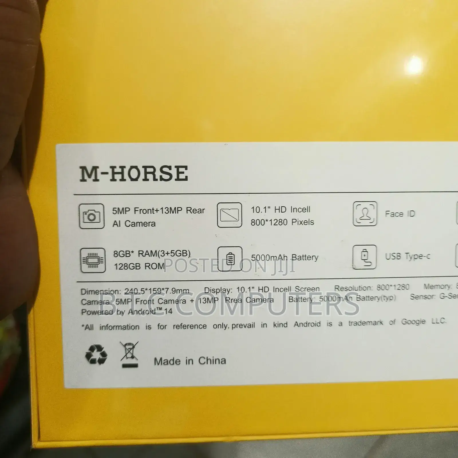 New Honor Pad 5 10.1 128 GB Yellow