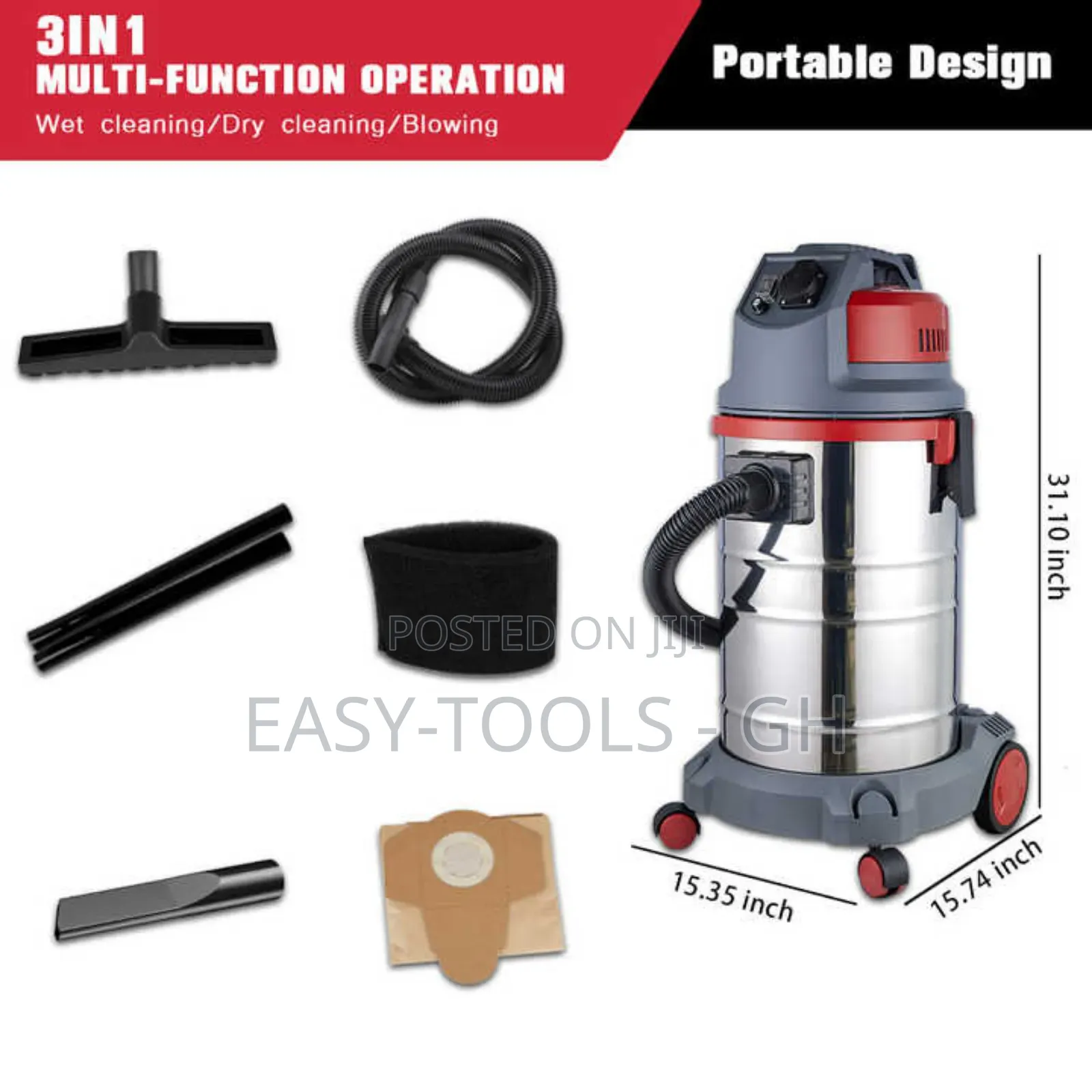 NRG Vaccum Cleaner 30l / 1200w