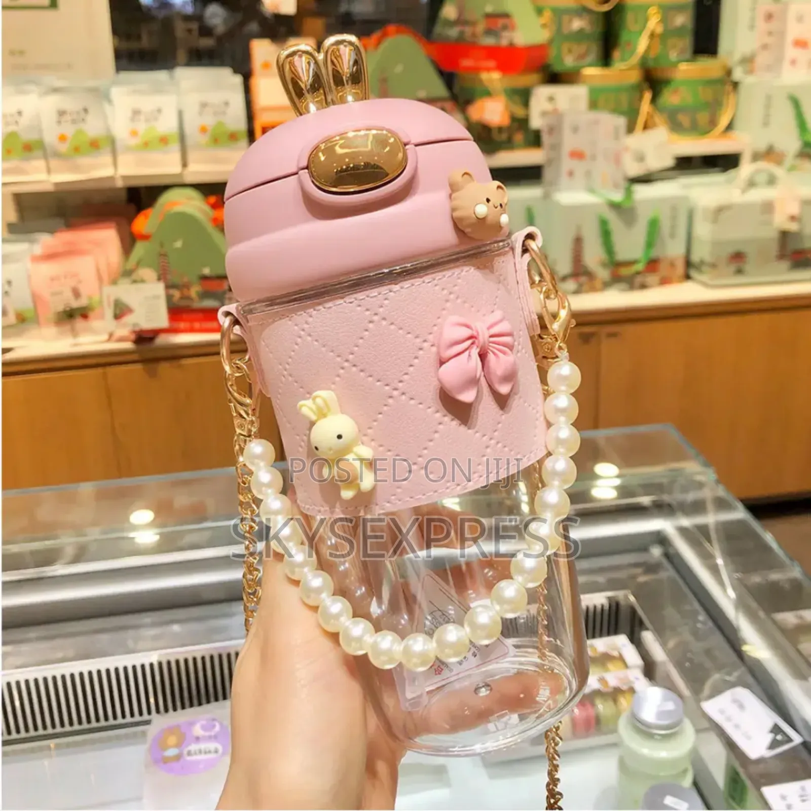 Kids Portable Plastic Water Bottle With Straw